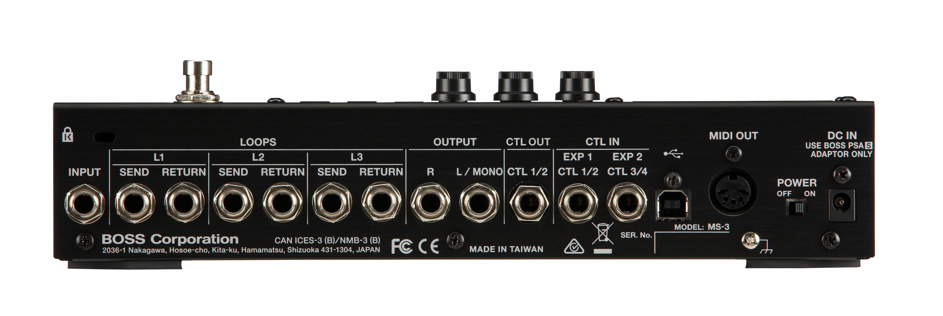 Boss MS-3: multiefectos, switcher de pedales y control de amplis